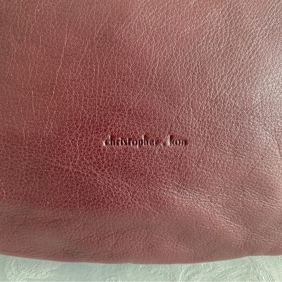 Christopher Kon Burgundy Leather Hobo Bag - Picture 5 of 12